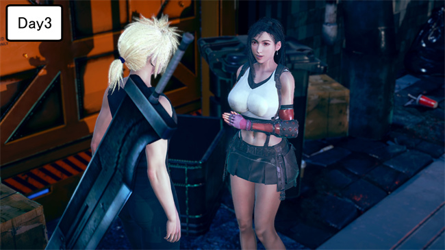 [3D]口工h漫画之蒂法与成长型触手相处的一周6