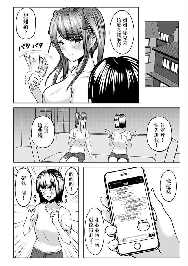 肉肉h漫画之私たち名門女学園生は姉妹でパパ活してます