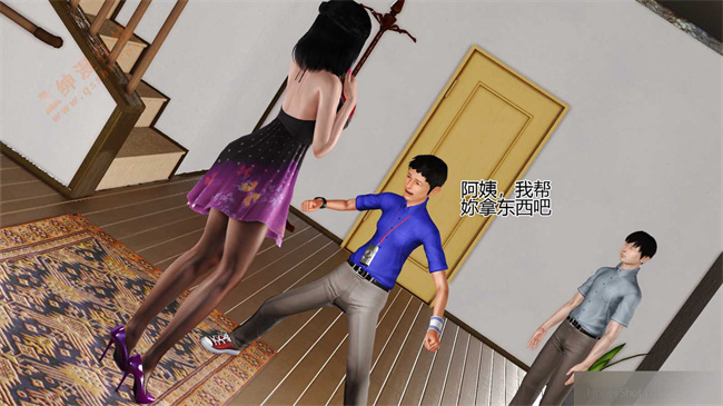 [3D]剧情口工漫画之02前篇-喜欢裸露的妈妈