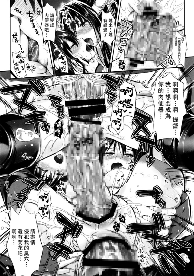 里番漫画之大和酱本子(C87)(小島紗, Lazu)]戦艦長門と変態提督