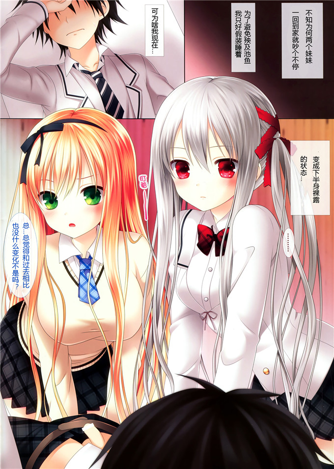 日本邪恶少女漫画之姐妹福利h本子(C83)妹達が俺を好きすぎるので