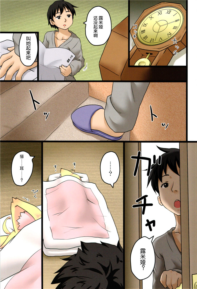 肉番动漫本子之猫耳露米娅全彩本子