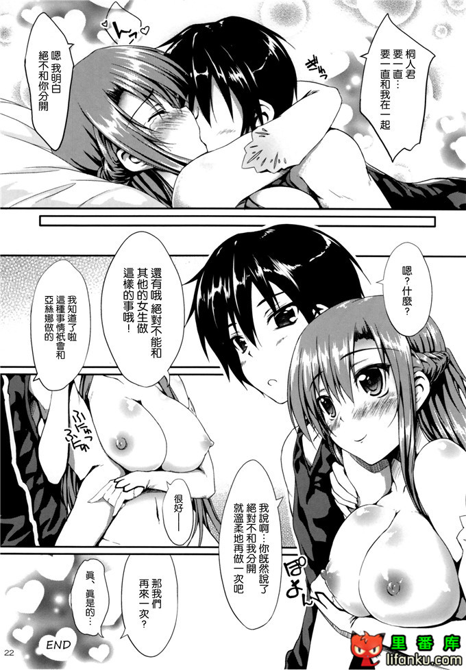 动漫本子之刀剑神域本子 亚丝娜和桐人君h本子(C82) シンコンクエスト